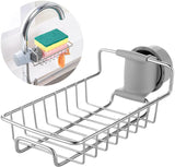 SinkPro™ Over-Faucet Sponge Holder – No-Drill Stainless Steel Organizer