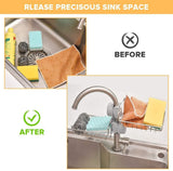 SinkPro™ Over-Faucet Sponge Holder – No-Drill Stainless Steel Organizer